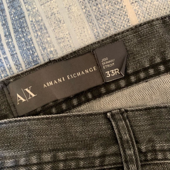 Armani exchange black skinny jeans size 33 - Picture 2 of 3